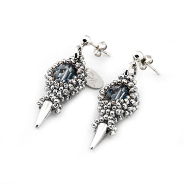 'Blue Spike' Earrings